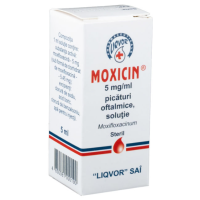 Моксицин 0,5%  5мл капли глазные (Моксифлоксацин)